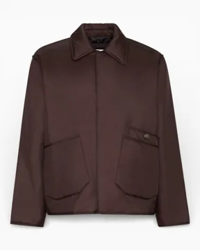 Études Studio Padded Snap Erkek Ceket, Dark Brown