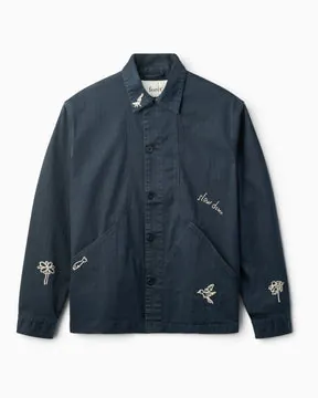Forét Berry Herringbone Embroidery Erkek Gömlek Ceket
