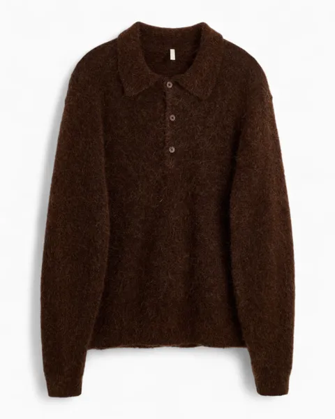 Sunflower Mohair Polo Erkek Kazak