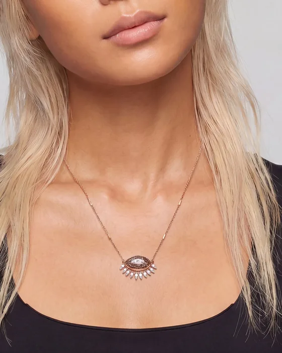 10th Eye Chain Necklace, 23 × 16.5 mm