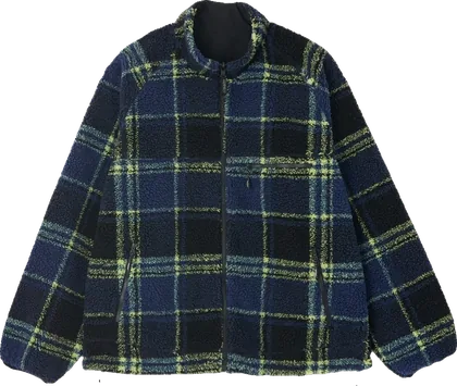Gramicci Reversible Sherpa Plaid Çift Taraflı Erkek Ceket on a hanger